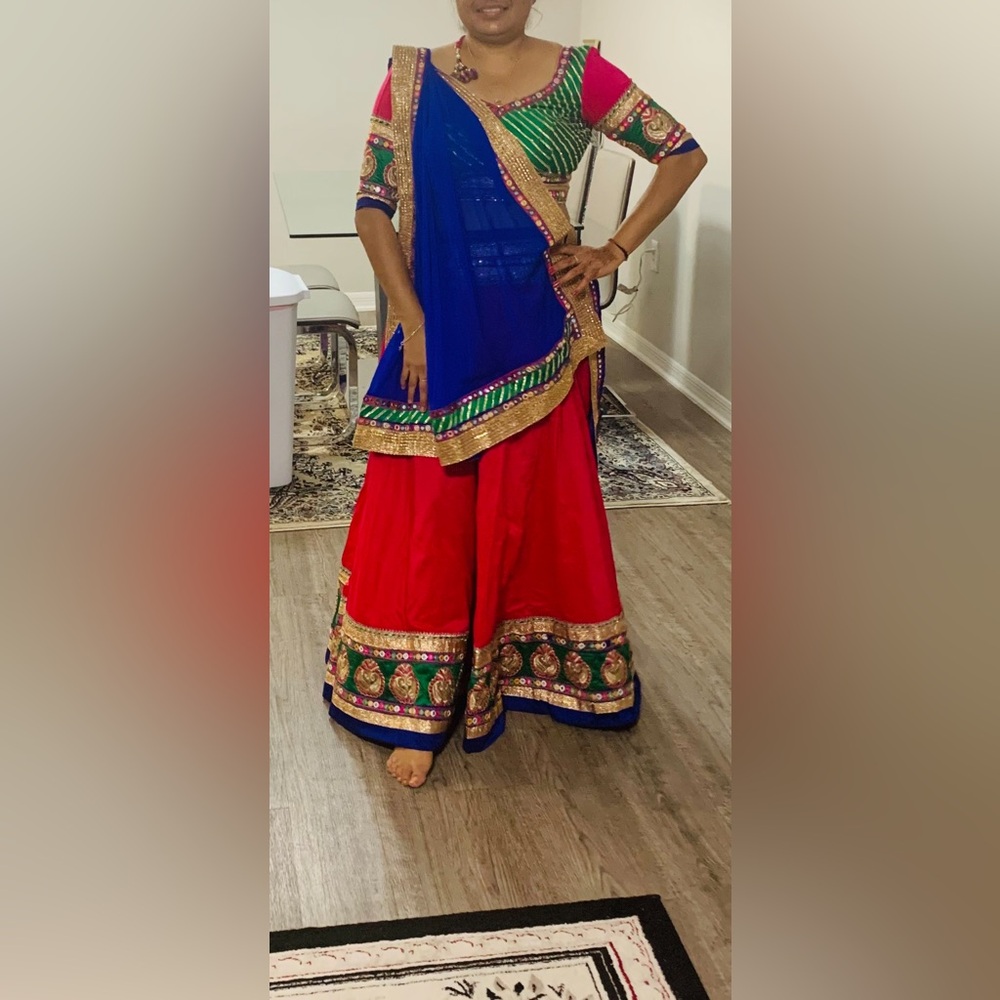Chaniya choli full flair new blouse 38 length 40